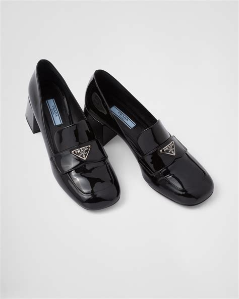 prada patent leather loafer